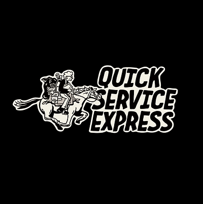 quick service express graphic design illustration