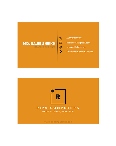 Modern Visiting Card Design branding design graphic design illustration