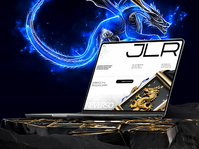 Web Ui / JLR: Dragon's Spirit app blue branding design dragon gold graphic design illustration jlr logo luxury rolex timepiece typography ui ux vector watch webflow website ui