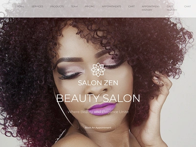 Salon Zen artwork branding designing front end full stack fyp graphic design grapic high quality highlight laravel logo personalised salon top trending typography ui uiux ux