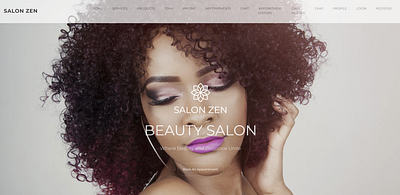 Salon Zen artwork branding designing front end full stack fyp graphic design grapic high quality highlight laravel logo personalised salon top trending typography ui uiux ux