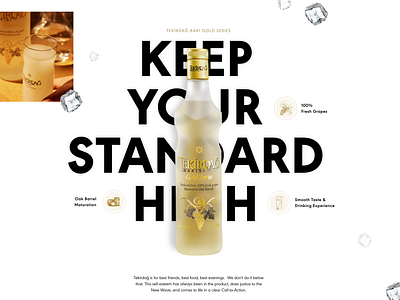 Tekirdağ Raki Gold Series drink responsive tekirdag ui uidesign ux websitedesign