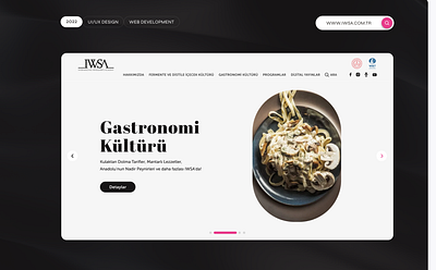 IWSA UI/UX Design design drink figma gastronomy graphic design ui uiuxdesign ux website