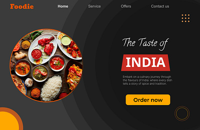 Foodie food graphic design ui