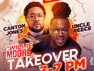 Willie Moore Jr. Takeover Flyer advertising flyer design graphic design marketing promotion