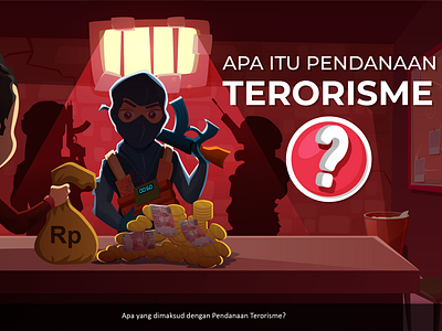 Graphic Illustration on learning about terrorism financing adobeillustrator antiterrorism designforchange e learning graphicawareness graphicdesign illustrationart illustrationofissues layoutdesign socialawareness stopterrorism vectorart