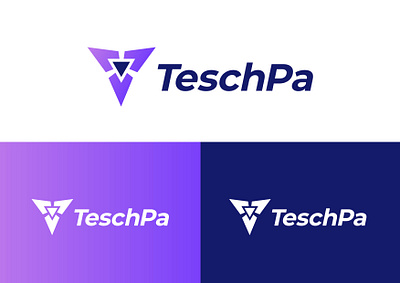 TeschPa ( Logo design and visuals ) adobe illustrator adobe photoshop brand style guide branding logo design software brand logo technology logo