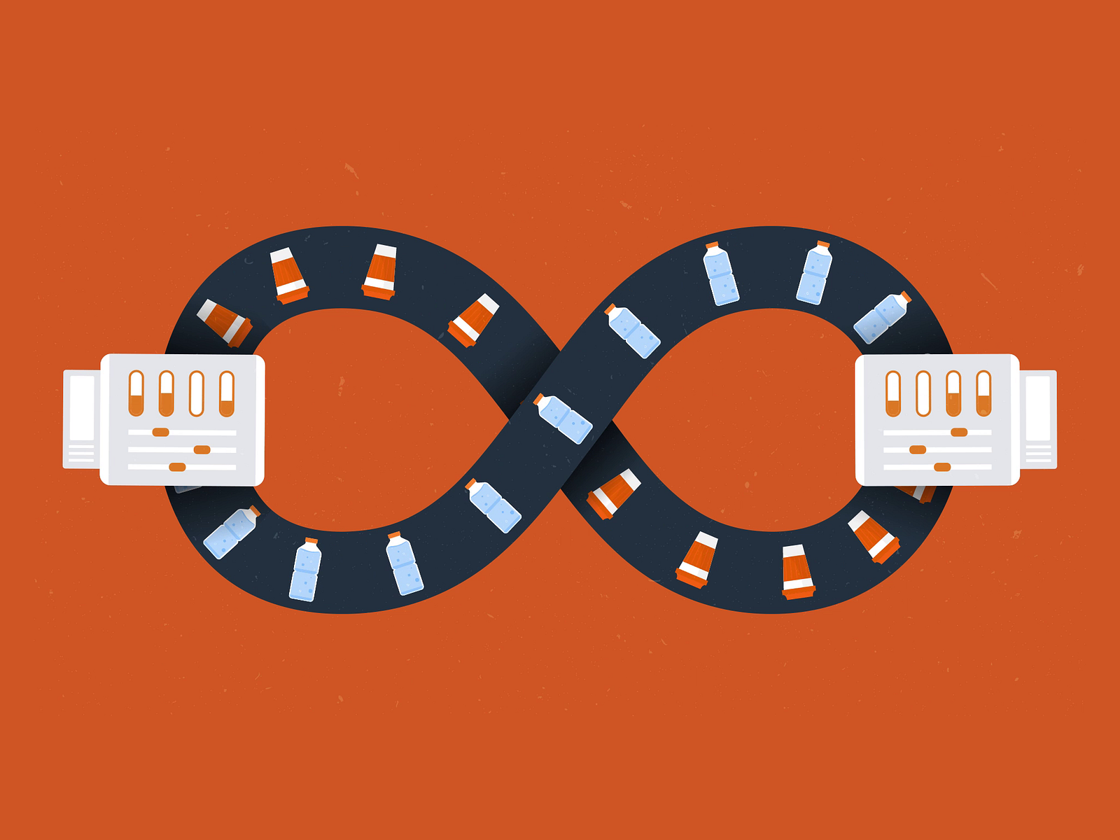 Circular Economy 2d animated explainer 2d animation after effects animated explainer animation branding circular economy design explainer video graphic design graphics illustration infinity logo motion motion graphics recycle ui