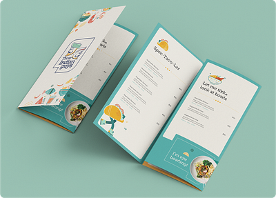 Those Indian Guys - Menu Design branding food graphic design iconography icons india indian food layout menu menu design packaging print restaurant snacks visual