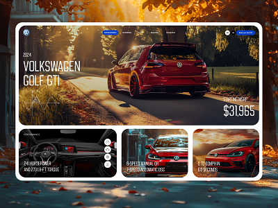 Volkswagen Golf GTI concept auto branding car golf graphic design gti minimalism volkswagen