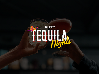 Logo - LBB's Tequila Nights app design graphic design icon logo marketing party tequila ui web yellow