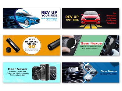 Web Banner Design accessories banner branding car car web banner gadget graphic design landing pages web banner webpage website