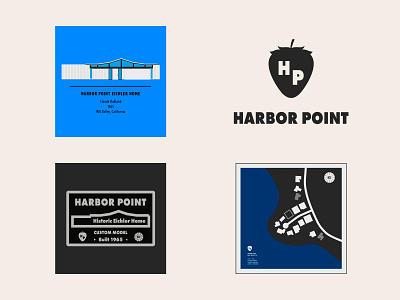 Harbor Point Eichler community - custom artwork adobe illustrator architecture design mockup house drawing icon icon design illustration logo logo design map map design map illustration mid century modern minimalist sign signage design vector vector art vector illustration