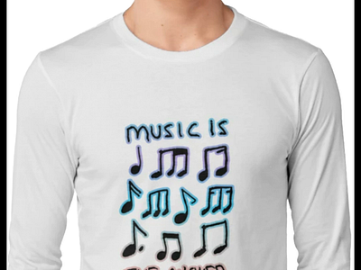 Music is my Therapy Drawing Print Collection design music prints surface design textile design typographic