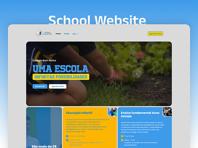 School Website clientfirst figma landing page school uiux webdesign webflow website