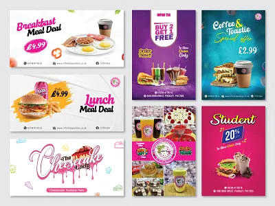 Food Banner & Post Design burger post coffee post ecommerce business facebook post facebook post image food food banner food post food template instagram post online business sale post design social media post design