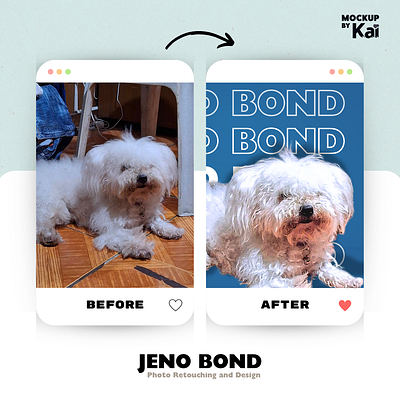 Jeno Bond - Photo Retouching and Design dog fun graphic design