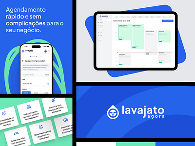 Lavajato Agora - Design branding car wash dashboard design graphic design illustration logo mobile mobile design ui ui design ux design wash