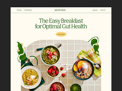 Quite Nice - E-commerce Website branding breakfast carousel design ecommerce food green health healthy hero home homepage illustration shop type typography ui