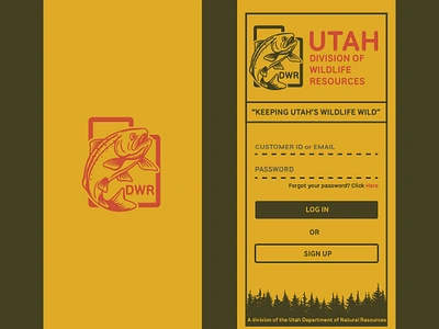 DWR App Re-Design app design design field guide guide book illustration mobile app outdoors retro ui utah ux vintage wilderness