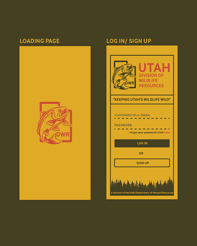 DWR App Re-Design app design design field guide guide book illustration mobile app outdoors retro ui utah ux vintage wilderness