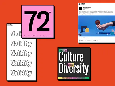 Validity Staffing: Digital collateral brand id brand identity branding design graphic design identity design