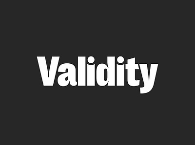 Validity Staffing: Wordmark brand id brand identity branding design graphic design identity