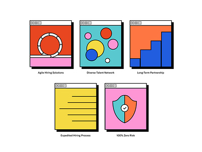 Validity Staffing: Spot illustrations brand brand identity branding design digital illustration graphic design identity illustration