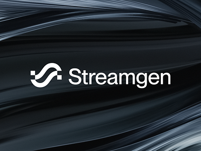 Unused Logotype for Streamgen clean data flow logo geometric innovative logo logo logomark logotype minimalist simple streamdata tech logo