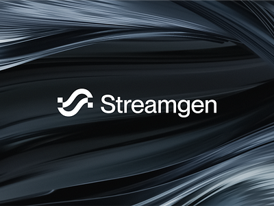 Unused Logotype for Streamgen clean data flow logo geometric innovative logo logo logomark logotype minimalist simple streamdata tech logo