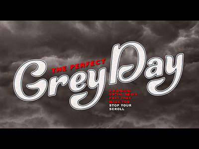 Grey Day book cover clouds cover design gray grey lettering photo manipulation type typography