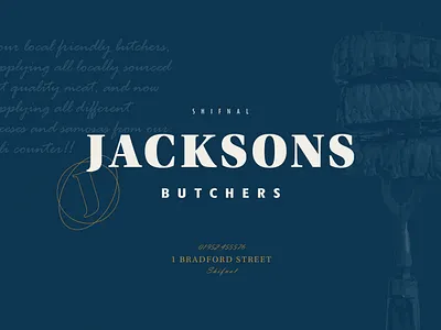 Jacksons - Refresh branding butchers elegant identity jacksons logo premium typography visuals wordmark