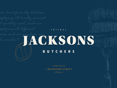 Jacksons - Refresh branding butchers elegant identity jacksons logo premium typography visuals wordmark