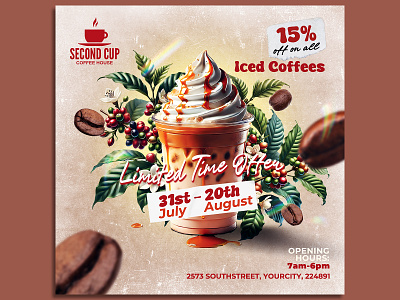 Coffee Shop Flyer Template promotion