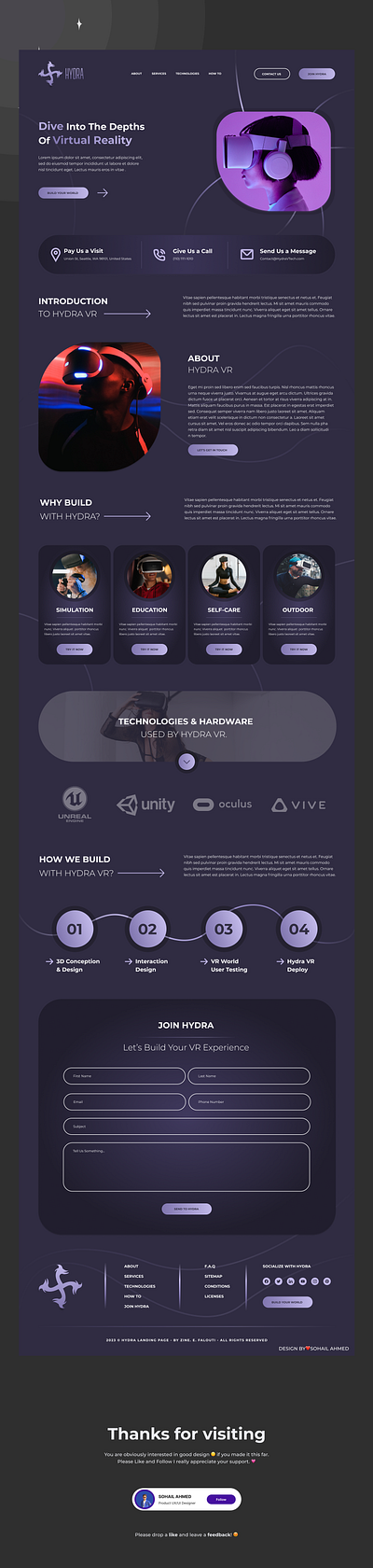 VR Landing page black black theme design foryou top 10 ui uiux ux viral vr app vr design vr page vr site vr vr vr vr vr vr web vr websitr web website