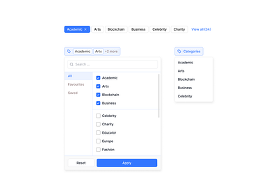 Filters exploration figma filters ui