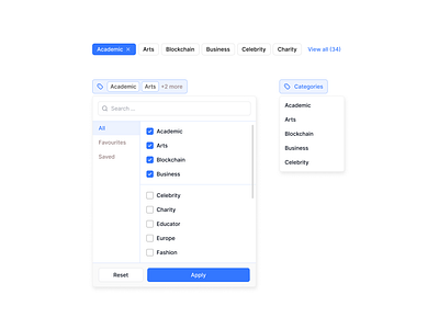 Filters exploration figma filters ui