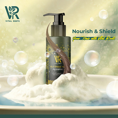 A creative hair care design for a natural shampoo. branding creative creative ads creative concept creative designing agency creative designing company creative hair ads creative hair care idea creative hair design creative idea creative shampoo design design illustration inspiration inspirational shampoo shower social media design social media post