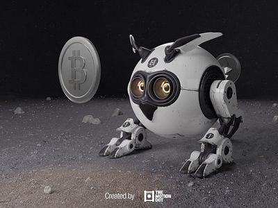 3D Robot Owl x Crypto 3d 3d animation 3d art 3d modeling animation branding concept crypto cryptocurrency design fluid illustration motion design motion graphics render robot wall e