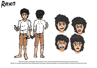 Character Design For Theater Script "Tahanan Terkurung" character design illustration