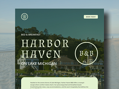 Harbor Haven Bed & Breakfast - Web Design Landing Page design graphic design landing page web design