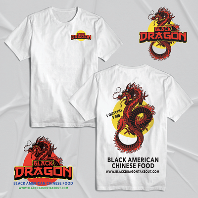 Black Dragon branding food beverage graphic design