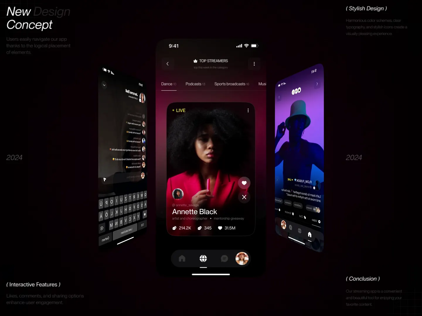 Innovative Influencer Website Design Concept for 2024