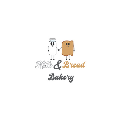 Milk and Bread Bakery bakery logo milk and bread