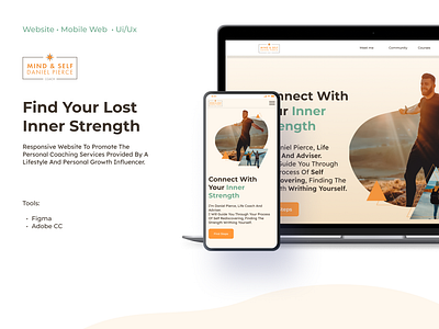 UX/UI Case Study | Personal growth influencer landing page ui ui design ux design uxui web design website