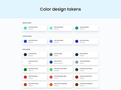 Color Design Tokens Example design design system design tokens figma figma tokens ui design