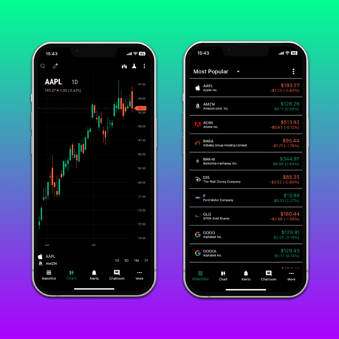 Native Mobile App Design for WallStreet.io ui