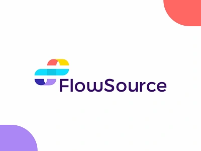 FlowSource: flowing FS monogram for productivity app logo design colorful efficiency f flow flowing flows inspiration letter mark monogram logo logo design loop process productivity s source success task management tools work planning workflow