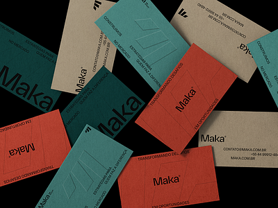 Business Card - Maka Group brand design branding business card design logo logotype mockup visual identity