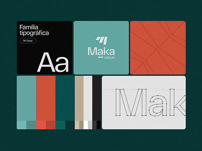 Visual Identity - Maka Group bento brand brand design branding design graphic design logo logotype visual identity